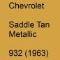 Preview: Chevrolet, Saddle Tan Metallic, 932 (1963).